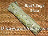 * Black Sage smudge stick 4"