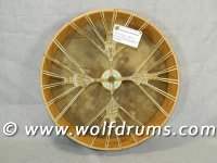 Circle of Life Drum - American Bison Rawhide 17in Drum
