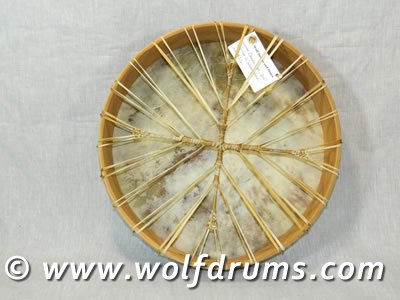 Native American Style Fallow Deer Drum - Click Image to Close