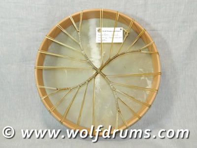 Native American Style Goat Drum - Click Image to Close
