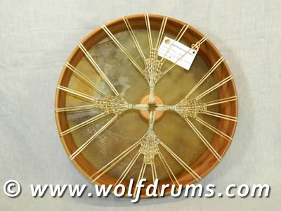 Native American Style Horse Mare Rawhide Drum - Click Image to Close