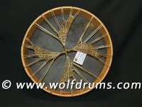 Native American style Horse rawhide drum 15inch