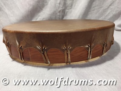 (image for) Native American style Horse Drum - Circle of Life Handle