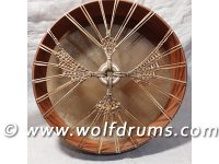 (image for) Native American style Horse Drum - Circle of Life Handle