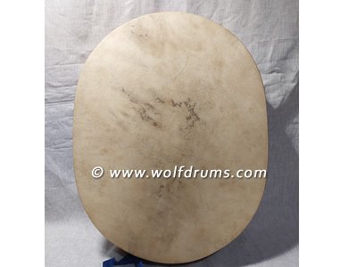 (image for) Red Deer Shaman Drum with Carved Cedar Handle