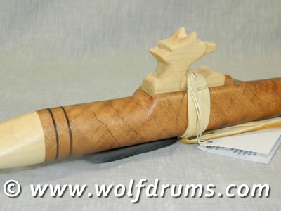 (image for) A Key 432Hz Native American style flute - Curly Bowen Mango