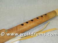 (image for) A Key 432Hz Native American style flute - Curly Bowen Mango