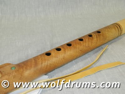 (image for) A Key 432Hz Native American style flute - Curly Bowen Mango