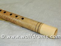 (image for) A Key 432Hz Native American style flute - Curly Bowen Mango