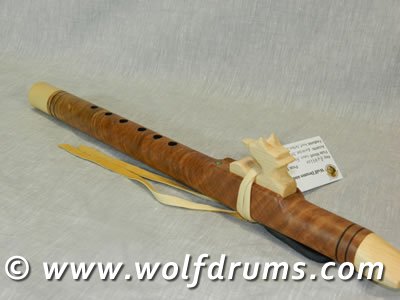 (image for) A Key 432Hz Native American style flute - Curly Bowen Mango