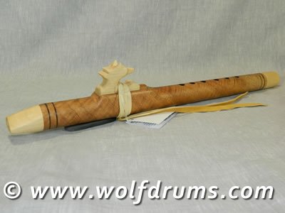 A Key 432Hz Native American style flute - Curly Bowen Mango - Click Image to Close