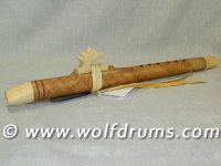 (image for) A Key 432Hz Native American style flute - Curly Bowen Mango