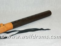 A Key Native American style flute - Myrtle with Smoked Ash
