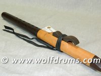 A Key Native American style flute - Myrtle with Smoked Ash