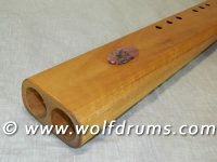 Bass B Drone Native American style flute - Qld Maple
