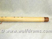 Bass C Key Native American style flute - Figured White Beech