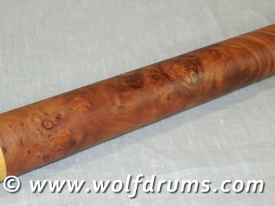 Bass D Native American style flute - Tassie Myrtle Burl - Click Image to Close