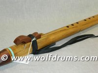 Bass D Native American style flute - Black Heart Sassafras