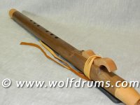E Key 432Hz Native American style flute -QLD Black Walnut