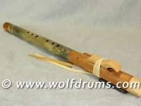 E key 432Hz Native American style flute - Nara and Buckeye burl