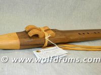 Fshp Key Native American style Drone flute - Black Walnut