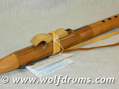 F sharp 432Hz Native American style flute - Yaka/Spanish Cedar - Click Image to Close