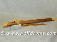 F sharp Native American style flute - Figured Tassie Blackwood
