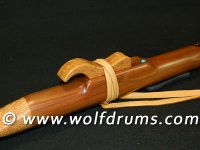 F Sharp Key Native American style flute - TAS Leatherwood