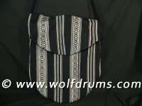 Drum Bag - standard - black stripes