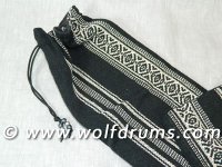 (image for) Flute Bag - Black Tribal Stripes