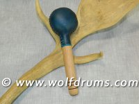 (image for) Fallow Deer Rawhide Medicine Rattle with Mt Ash handle