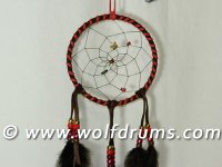 Dream Catcher 5inch Earth brown with red