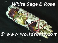 White Sage and Rose - stick med