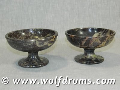 Natural Stone Carved Chalice Smudge Bowl - Click Image to Close