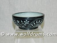 (image for) Natural Black Stone Carved Smudge Bowl