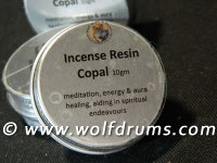 (image for) NEW - White copal incense resin in tin