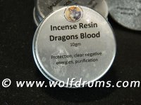 (image for) NEW - Dragons Blood incense resin in tin