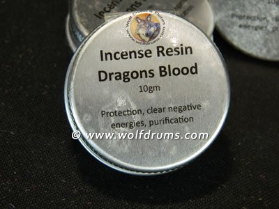 (image for) NEW - Dragons Blood incense resin in tin