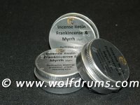 (image for) NEW - Frankincense and Myrrh blend incense resin in tin