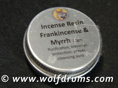 NEW - Frankincense and Myrrh blend incense resin in tin - Click Image to Close