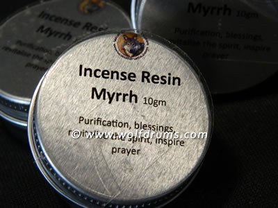 (image for) NEW - Myrrh incense resin in tin