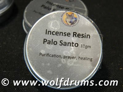 NEW - Palo Santo incense resin in tin - Click Image to Close