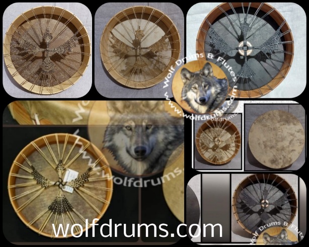 Wolf Drums and Flutes personal Signature lacing style